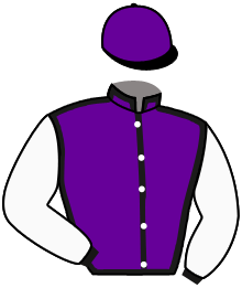 casaque portée par Poirier Mlle C. jockey du cheval de course TY REX DU CLOS, information pmu ZETURF