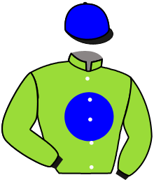 casaque portée par Journiac H. jockey du cheval de course SLEIPNIR NORMANDY, information pmu ZETURF