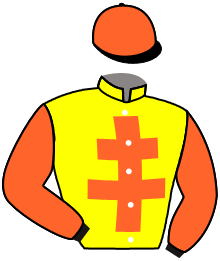 casaque portée par Brechet Léo P. jockey du cheval de course JIBSON, information pmu ZETURF