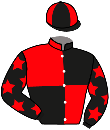 casaque portée par Lebrun J. S. jockey du cheval de course AMSSETOU, information pmu ZETURF