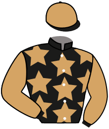 casaque portée par Crastus A. jockey du cheval de course CASHLYN CAVALIER, information pmu ZETURF