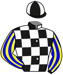casaque portée par Mendizabal I. jockey du cheval de course KALKARA, information pmu ZETURF