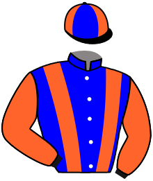 casaque portée par Baron Axe. jockey du cheval de course WEST MARTIN, information pmu ZETURF