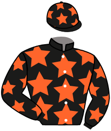 casaque portée par Guyon M. jockey du cheval de course JOEY UP, information pmu ZETURF