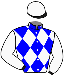 casaque portée par Audebert E. jockey du cheval de course KAMELEON CHOUP, information pmu ZETURF