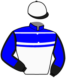 casaque portée par Mottier M. jockey du cheval de course KASSIDY KID, information pmu ZETURF