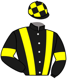 casaque portée par Godard C. jockey du cheval de course MERCURIUS, information pmu ZETURF