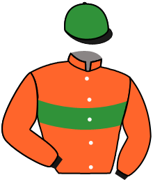 casaque portée par Veron F. jockey du cheval de course LALFA D'AIRY, information pmu ZETURF