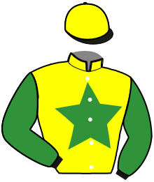 casaque portée par Collette A. jockey du cheval de course IMPERIAL BEJI, information pmu ZETURF