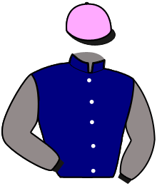 casaque portée par Olivier S. jockey du cheval de course IVA ROYALE, information pmu ZETURF