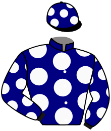 casaque portée par Grandin M. jockey du cheval de course EKTORIA, information pmu ZETURF