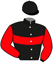 casaque portée par Planque S. jockey du cheval de course HELLFIRE, information pmu ZETURF