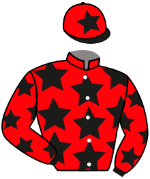 casaque portée par Reveley J. jockey du cheval de course KARABLUE, information pmu ZETURF