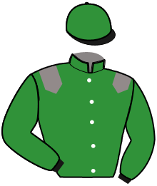 casaque portée par Goetz B. jockey du cheval de course KING CRIMSON, information pmu ZETURF
