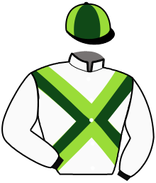 casaque portée par Carboni Luc. jockey du cheval de course SEA THE MAN, information pmu ZETURF