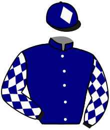 casaque portée par Jacob Q. jockey du cheval de course KERNATH, information pmu ZETURF