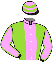 casaque portée par Pien Mme Maé. jockey du cheval de course LOVELYMATCH, information pmu ZETURF