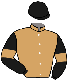 casaque portée par Coupu A. jockey du cheval de course KID ALONE, information pmu ZETURF