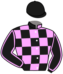 casaque portée par Guitraud C. jockey du cheval de course MIMILE SOUL, information pmu ZETURF