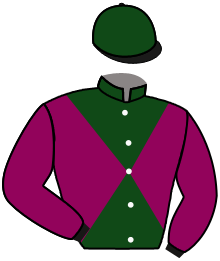 casaque portée par Levesque War. jockey du cheval de course MYRTE JERSEY, information pmu ZETURF