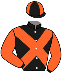 casaque portée par Mr Barry Thomas Stone jockey du cheval de course SUBSET, information pmu ZETURF