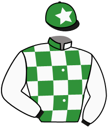 casaque portée par James Joseph Slevin jockey du cheval de course THREE BY TWO, information pmu ZETURF