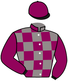 casaque portée par Bouttier Cha. jockey du cheval de course LORMA, information pmu ZETURF