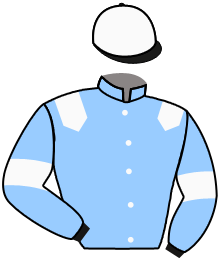 casaque portée par Bachelot T. jockey du cheval de course AL DAAYEN, information pmu ZETURF