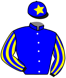 casaque portée par Law-eadie Rob. jockey du cheval de course COUTE QUE COUTE, information pmu ZETURF