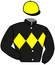 casaque portée par Bally A. jockey du cheval de course FATHOM FIVE, information pmu ZETURF