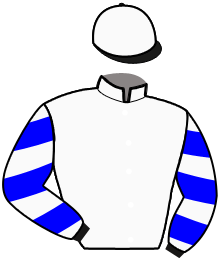 casaque portée par David A. J. jockey du cheval de course HAHICHA GIRL, information pmu ZETURF