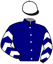 casaque portée par Abrivard L. jockey du cheval de course MOONSTONE, information pmu ZETURF