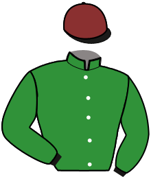 casaque portée par Malin J. jockey du cheval de course KABRI, information pmu ZETURF