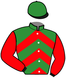 casaque portée par Joseph F. jockey du cheval de course KOKO DU CANTER, information pmu ZETURF