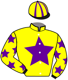 casaque portée par Hocde J. jockey du cheval de course KALOU DE LODEON, information pmu ZETURF