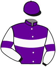 casaque portée par Carboni Luc. jockey du cheval de course MOOREA, information pmu ZETURF