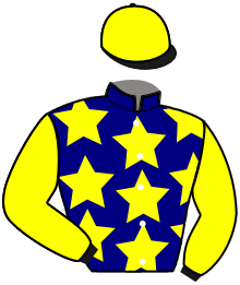 casaque portée par Meunier Mme Aur. jockey du cheval de course JASMINE DES ETANGS, information pmu ZETURF