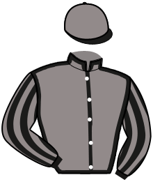 casaque portée par Bernier G. M. jockey du cheval de course KOSTEDDE, information pmu ZETURF