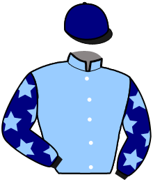 casaque portée par Mlle Laroche A. jockey du cheval de course KALOUMBA DU PARC, information pmu ZETURF