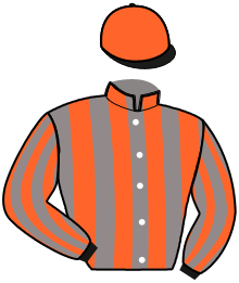 casaque portée par Dersoir J. L. Cl. jockey du cheval de course KAID D'HOLLOW, information pmu ZETURF