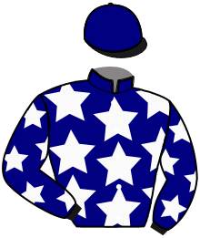 casaque portée par Leprieur A. jockey du cheval de course IVONNE DE DOMLOUP, information pmu ZETURF