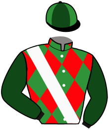 casaque portée par Frost Mlle B. jockey du cheval de course RAFFLES CIPRIANI, information pmu ZETURF
