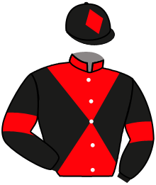 casaque portée par Zuliani L. jockey du cheval de course LORD BLAGNY, information pmu ZETURF