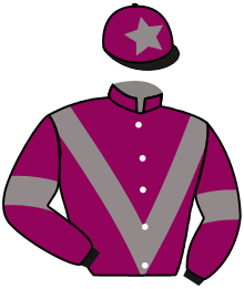 casaque portée par Grosso Mlle L. jockey du cheval de course CHONATA, information pmu ZETURF