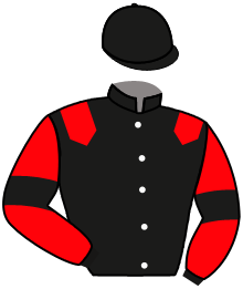 casaque portée par Madamet A. jockey du cheval de course GRANDEZA, information pmu ZETURF