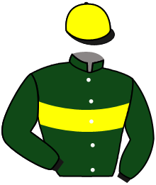 casaque portée par Grandin M. jockey du cheval de course PINATIQUE, information pmu ZETURF