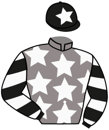 casaque portée par Mangione R. jockey du cheval de course MEHLANGO, information pmu ZETURF