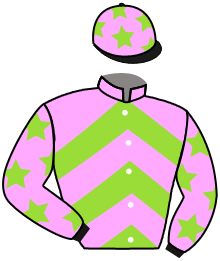 casaque portée par Bachelot T. jockey du cheval de course GINALYAH, information pmu ZETURF