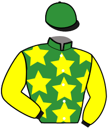 casaque portée par Gelormini G. jockey du cheval de course KERIDO D'ALOUETTE, information pmu ZETURF