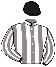 casaque portée par Vandamme Luc. jockey du cheval de course BRAMASKA, information pmu ZETURF
